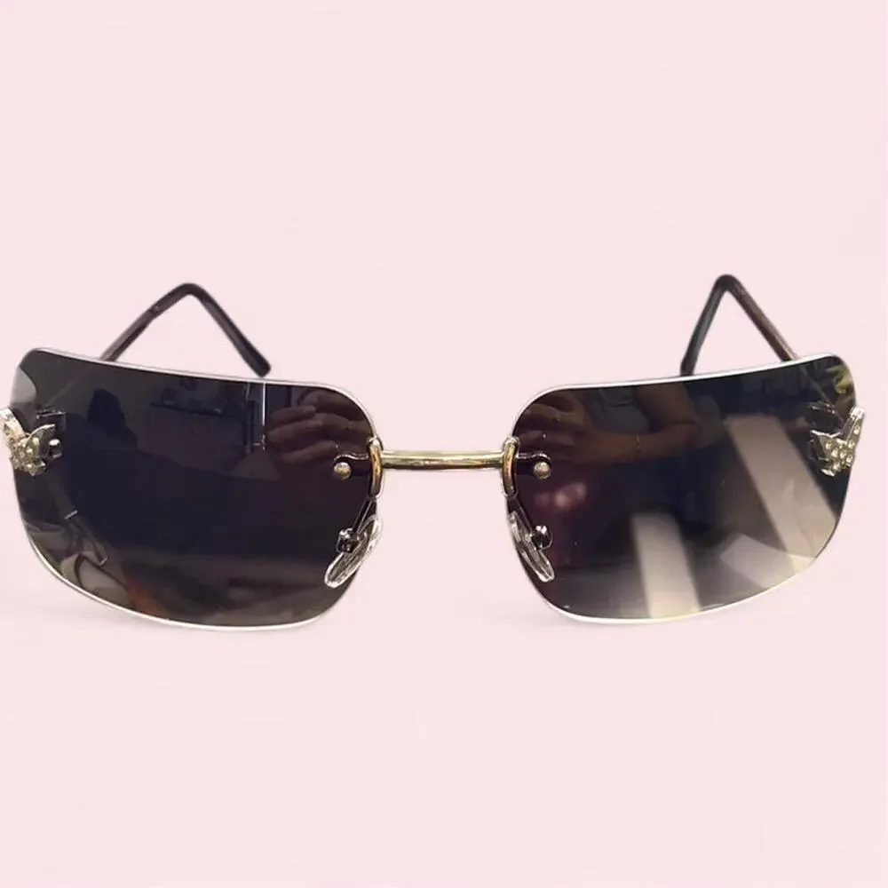 Women's Sunglasses Fairycore coquette butterfly vintage